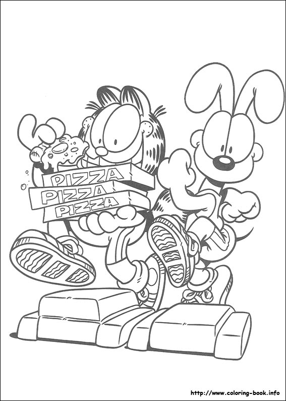 Garfield coloring picture