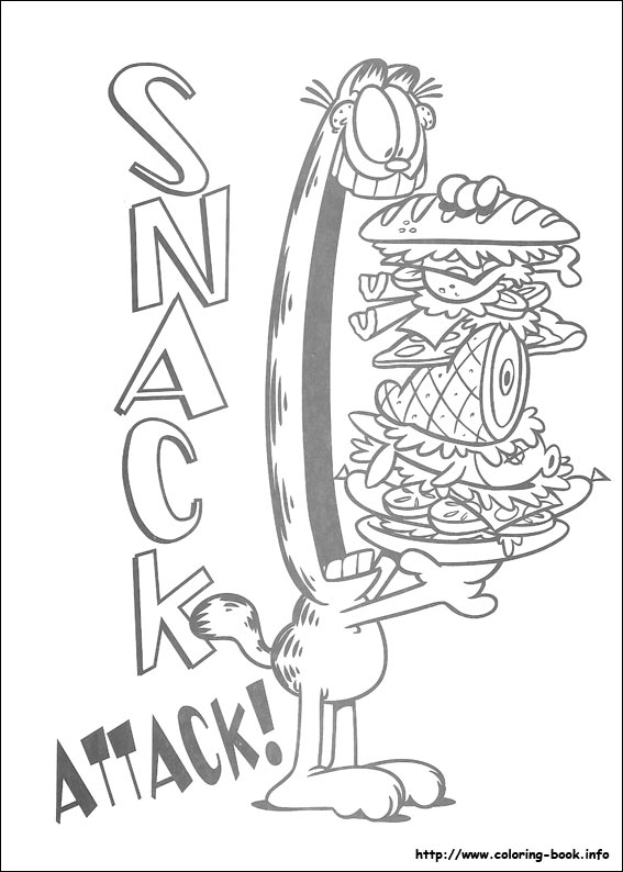 Garfield coloring picture