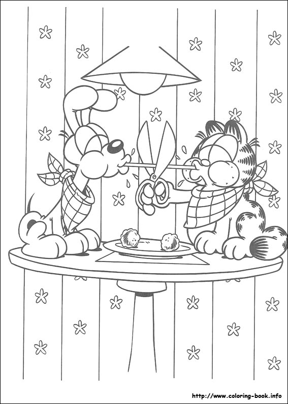 Garfield coloring picture