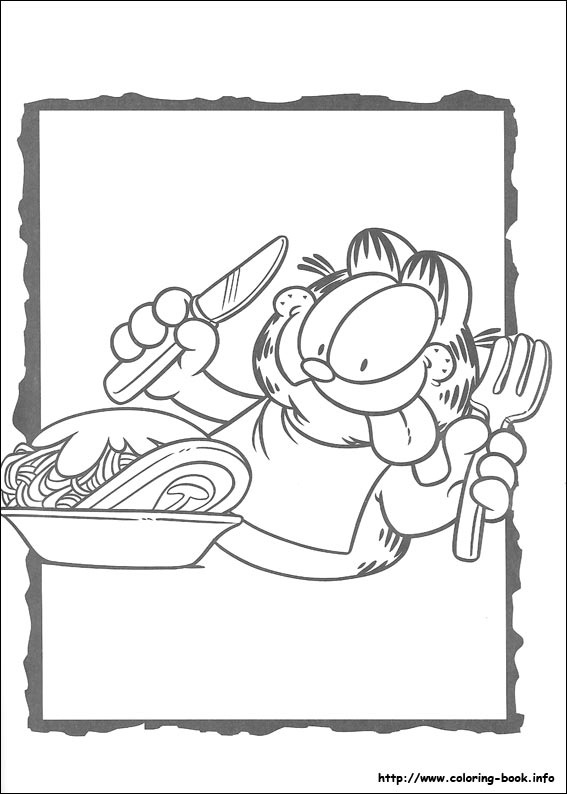 Garfield coloring picture