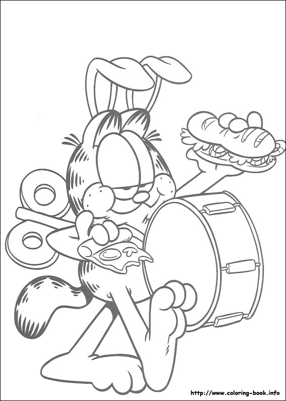 Garfield coloring picture