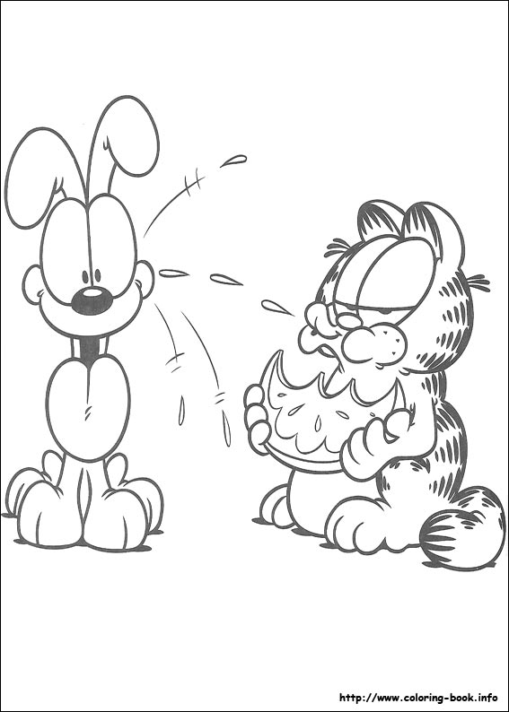 Garfield coloring picture
