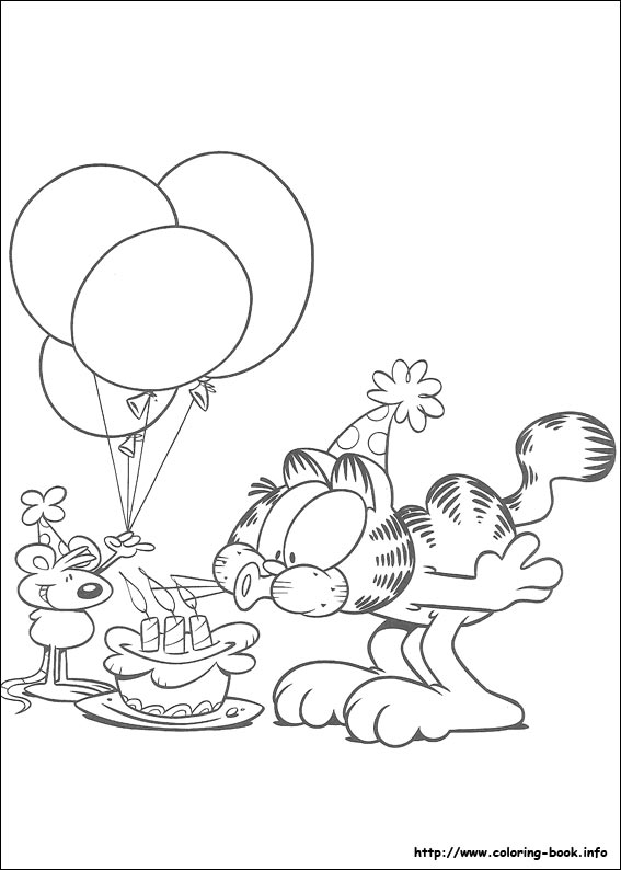 Garfield coloring picture