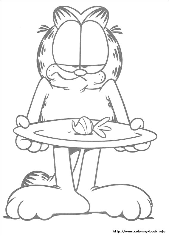 Garfield coloring picture