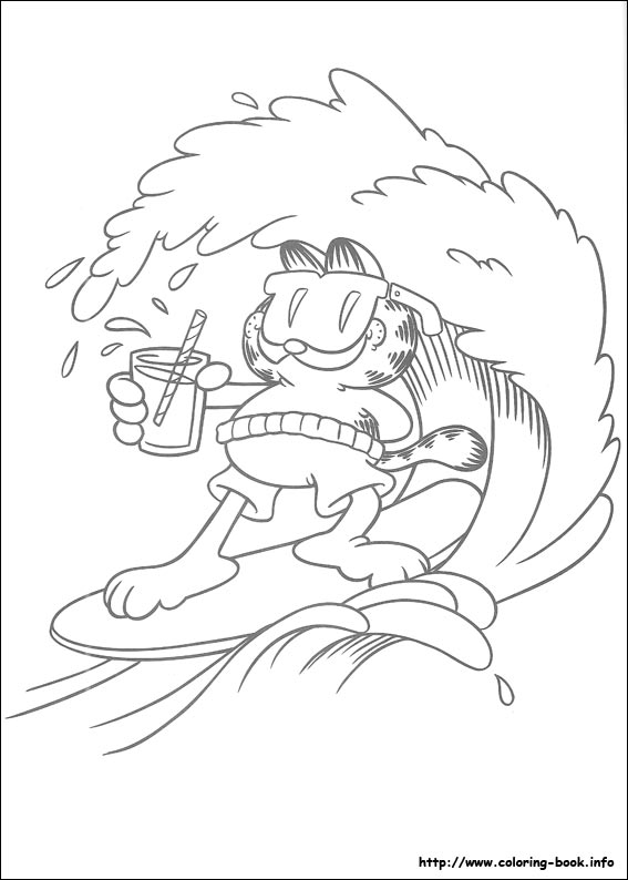 Garfield coloring picture