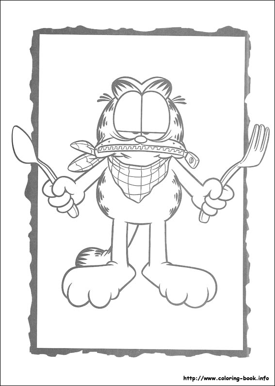 Garfield coloring picture