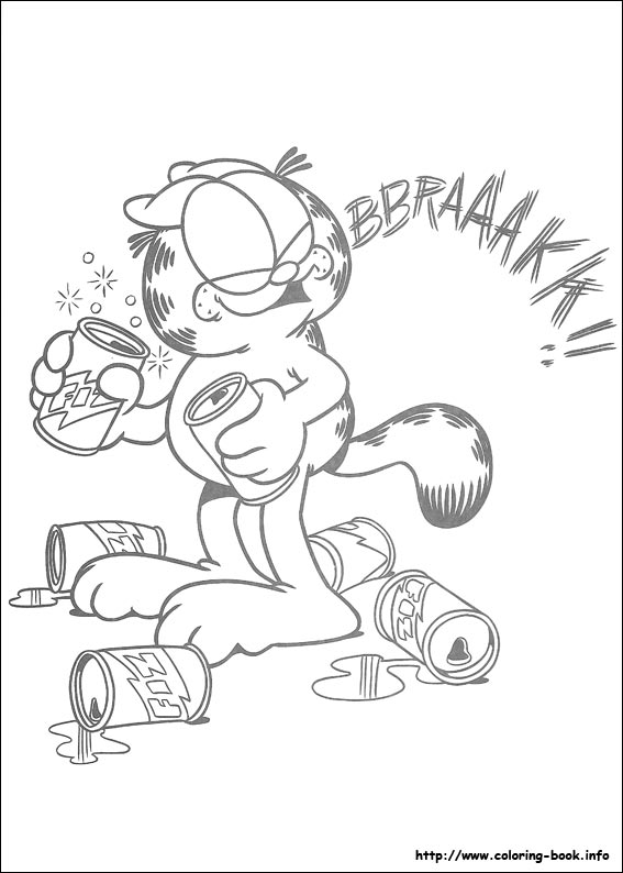 Garfield coloring picture