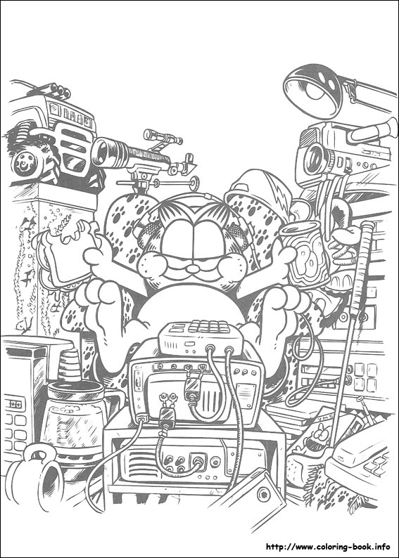 Garfield coloring picture