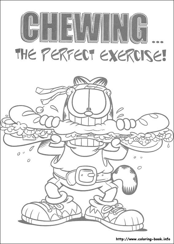 Garfield coloring picture