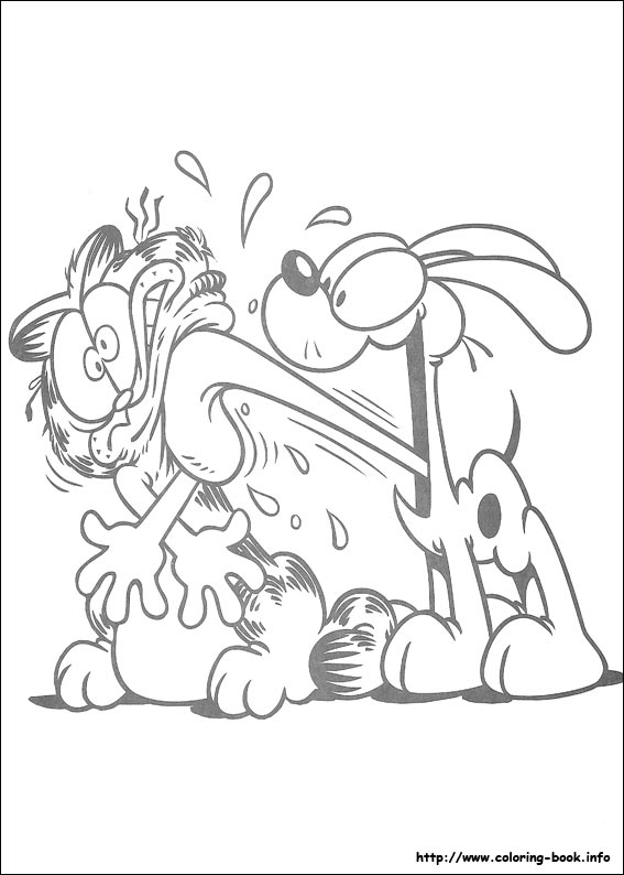 Garfield coloring picture