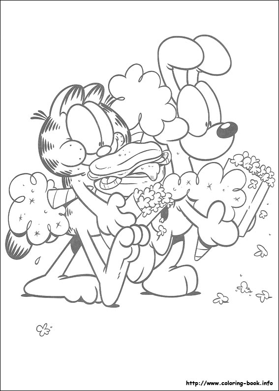Garfield coloring picture