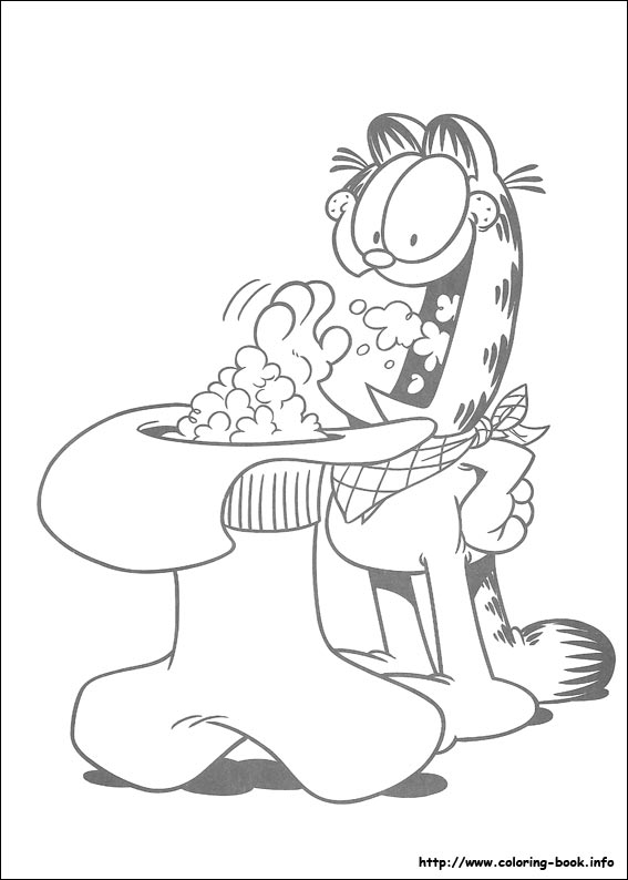 Garfield coloring picture