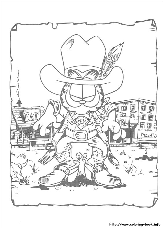 Garfield coloring picture
