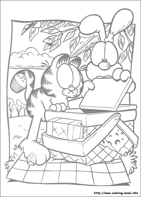 Garfield coloring picture