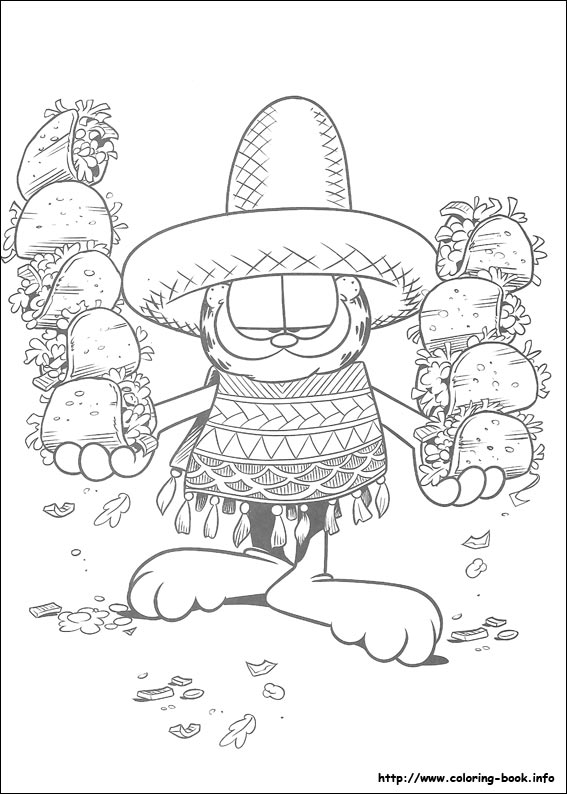 Garfield coloring picture