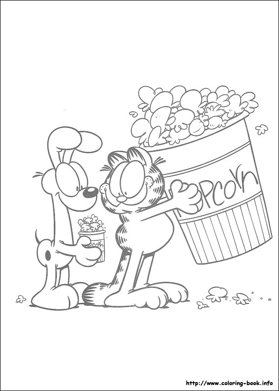 Garfield coloring picture