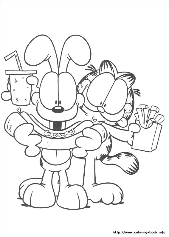 Garfield coloring picture