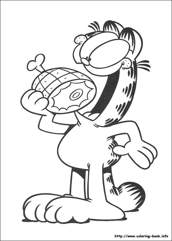 Garfield coloring picture
