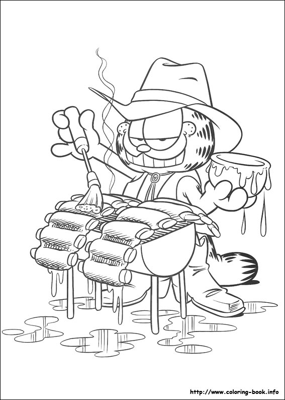 Garfield coloring picture