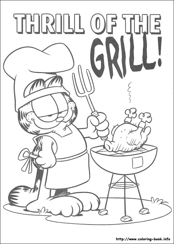 Garfield coloring picture