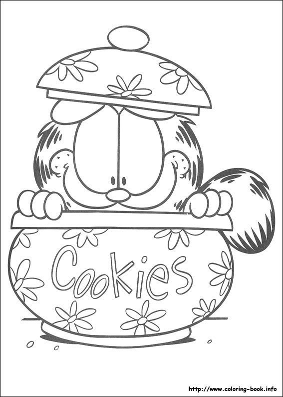 Garfield coloring picture