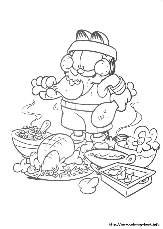 Garfield coloring picture