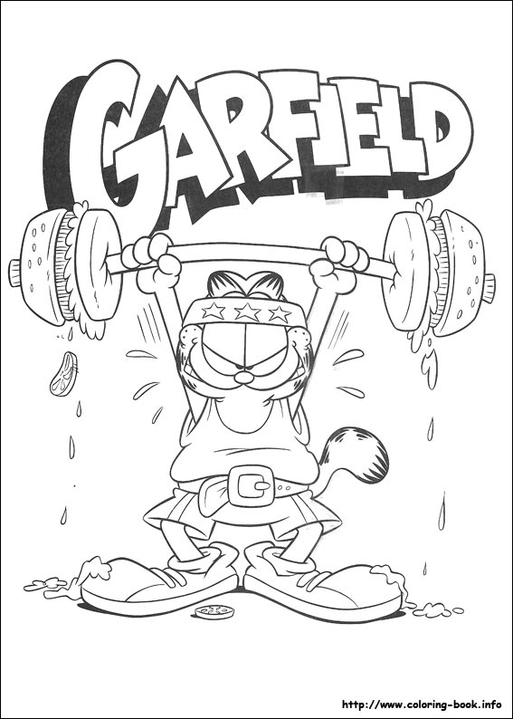 Garfield coloring picture