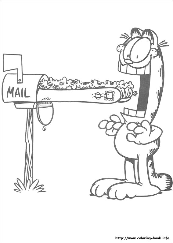 Garfield coloring picture