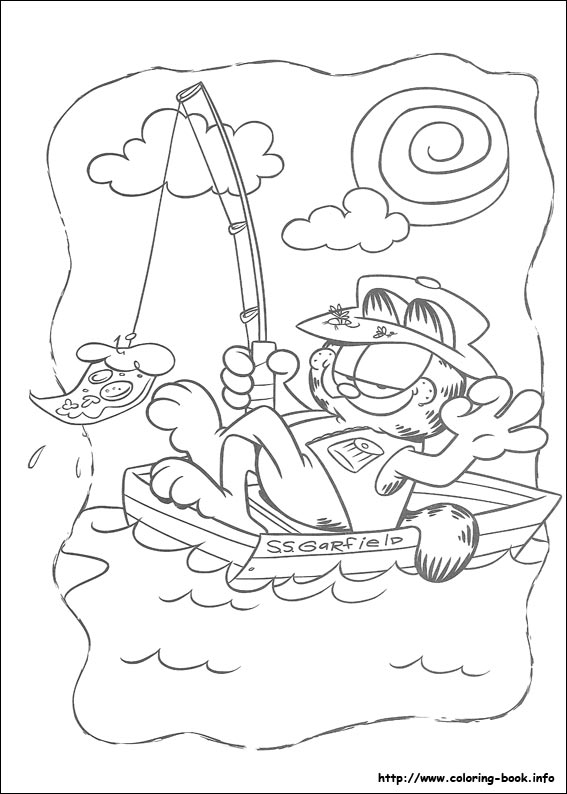 Garfield coloring picture