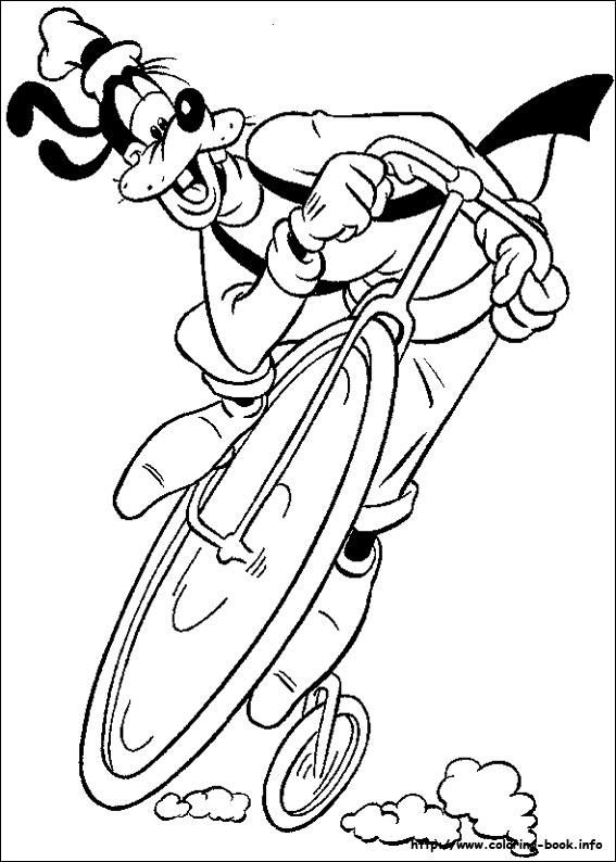 Goofy coloring picture