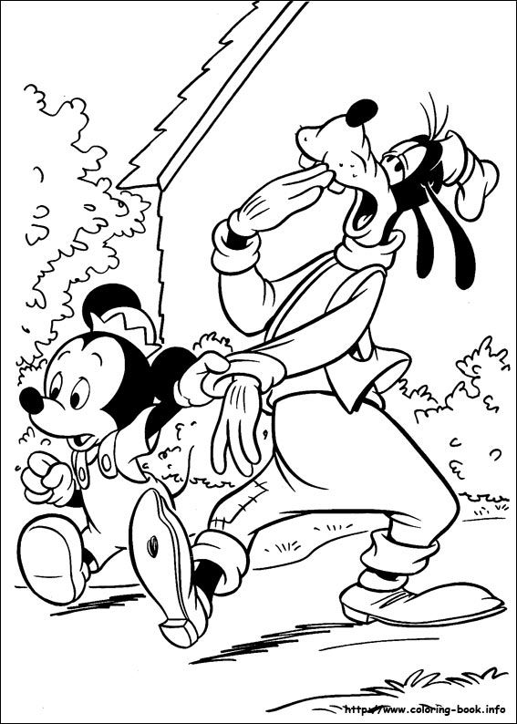 Goofy coloring picture