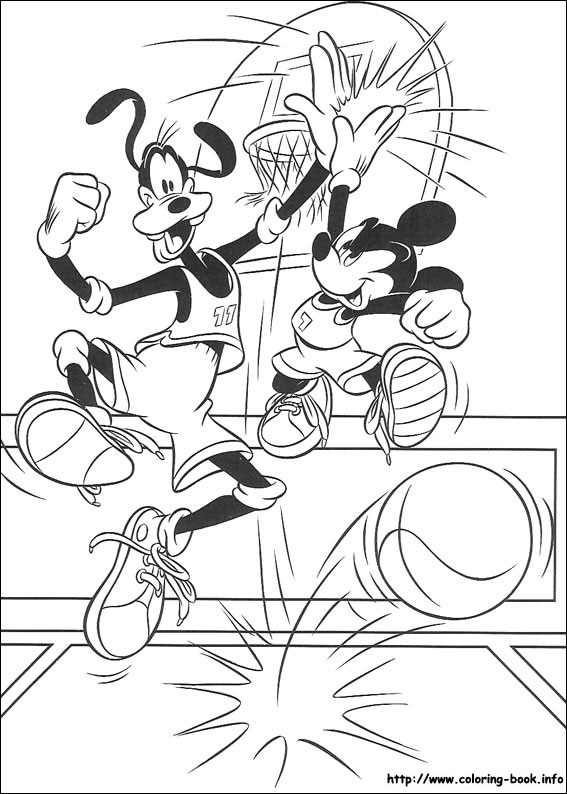 Goofy coloring picture