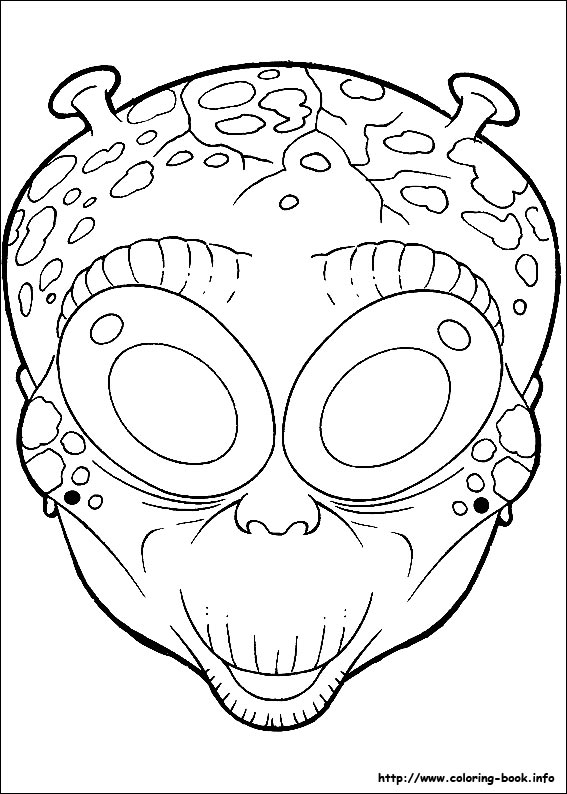 Halloween Masks coloring picture