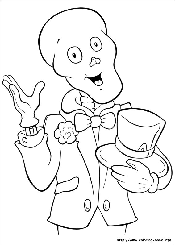 Halloween coloring picture