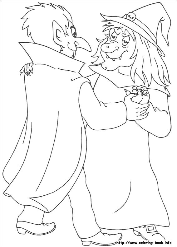 Halloween coloring picture