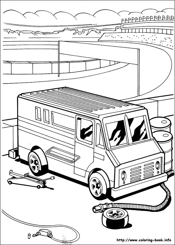 Hot Wheels coloring picture
