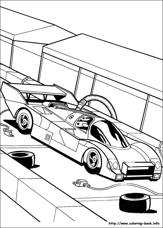 Hot Wheels coloring picture