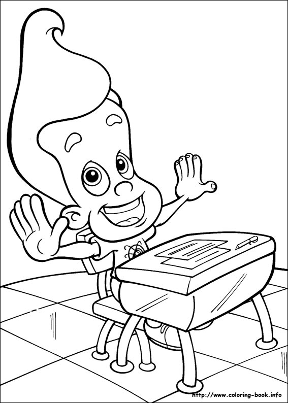 Jimmy Neutron coloring picture