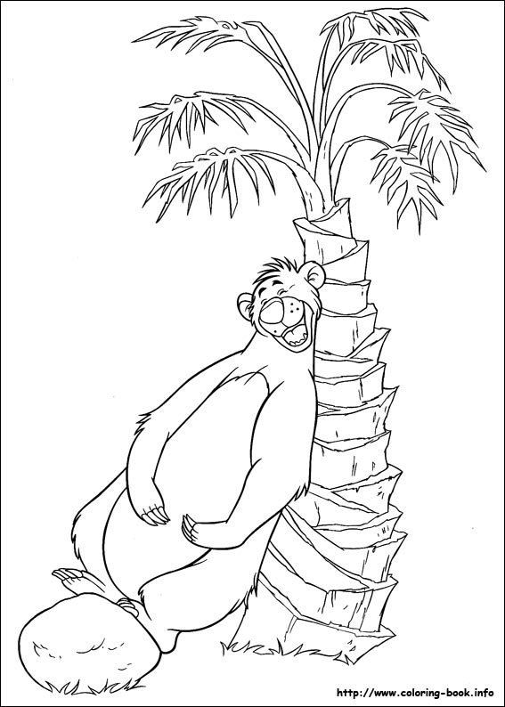 jungle book baloo coloring pages