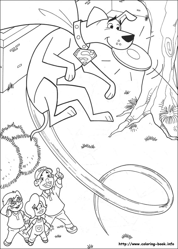 Krypto coloring picture