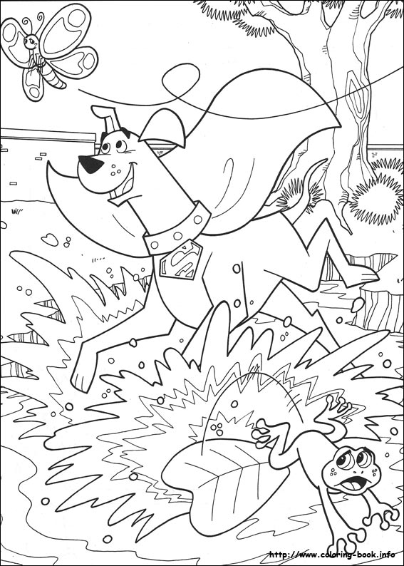 Krypto coloring picture