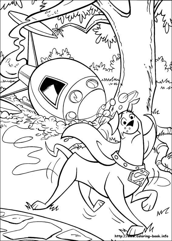 Krypto coloring picture