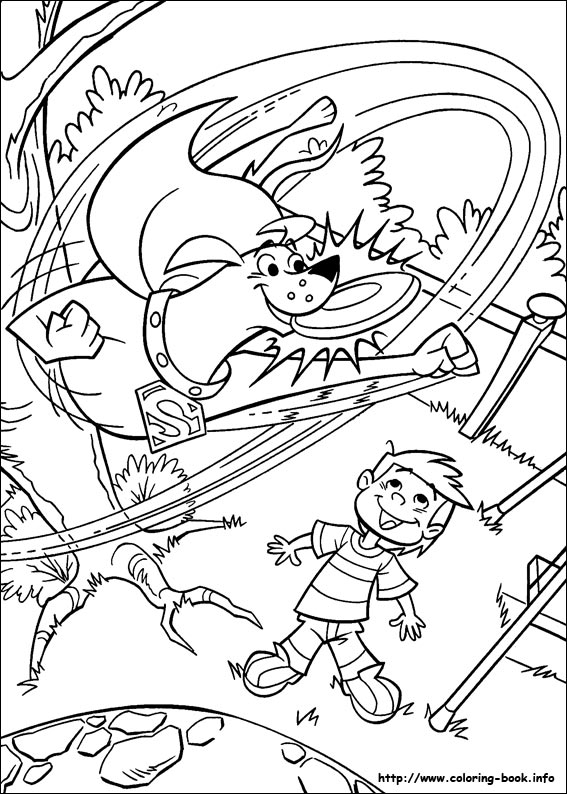 Krypto coloring picture