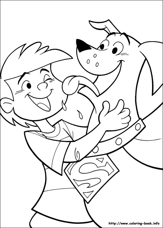 Krypto coloring picture