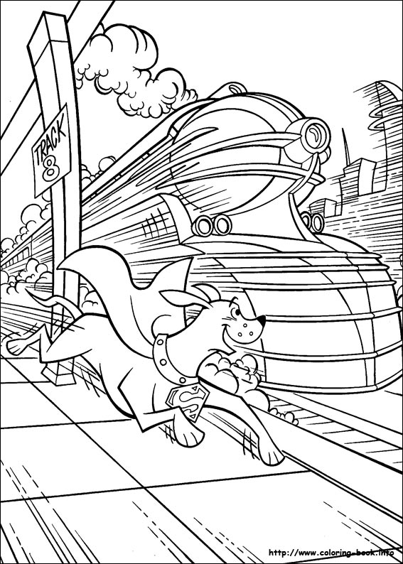 Krypto coloring picture