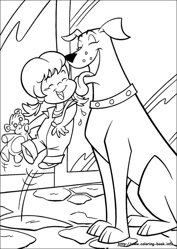 Krypto coloring picture