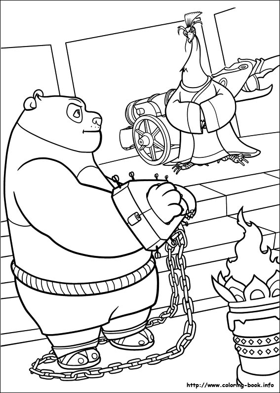 Desenhos do Kung Fu Panda 2 para colorir