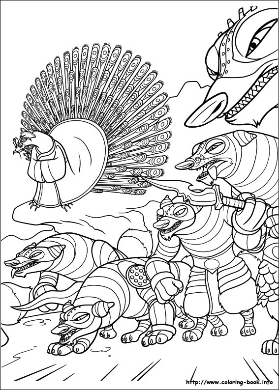 Kung Fu Panda 2 coloring picture