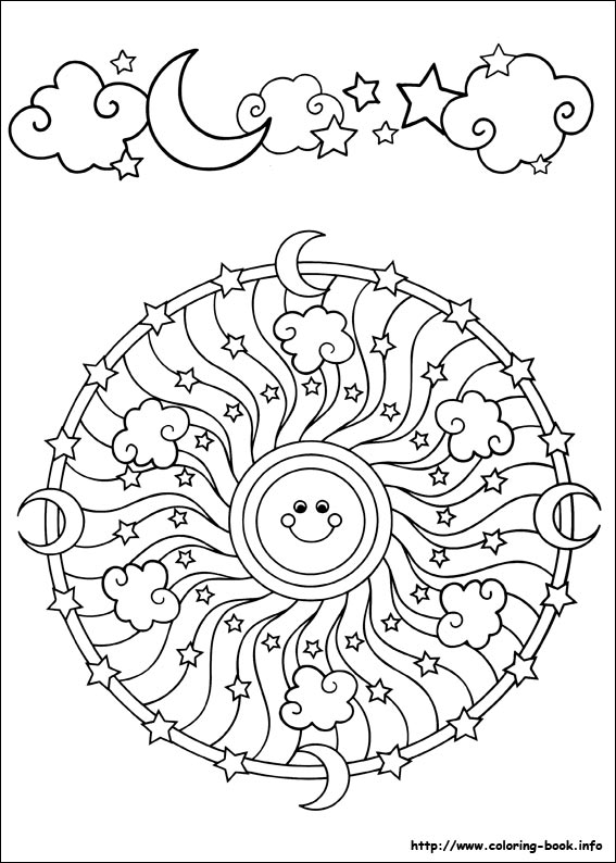 Mandalas coloring picture