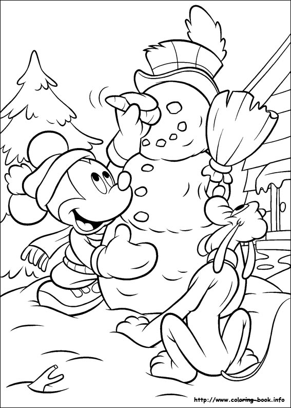 Mickey coloring picture